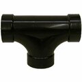 Genova Products CANPLAS 103723BC Cleanout Tee, 3 in, Hub, ABS, Black, SCH 40 Schedule 81633
